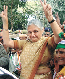 It was a personal triumph for Delhi Chief Minister Sheila Dikshit