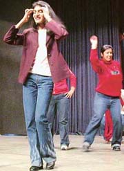 Old students of MCM DAV College, Sector 36, present a cultural programme on their first meet in Chandigarh on Sunday.