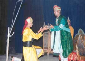 Students of Golden Bells Public School, Mohali, present a play at Tagore Theatre