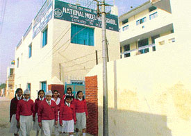 A view of National Model High School, Kharar