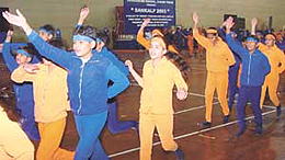 Vivekanand Public School students at their annual day function.