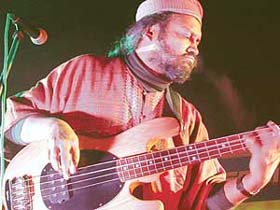 Rahul Ram, one of the four members of the Indian Ocean band, under a melodic spell at the opening of SJOBAs winter festival at St Johns School