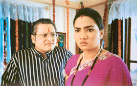 Joshi (left) in Kehta Hai Dil: Classy villain