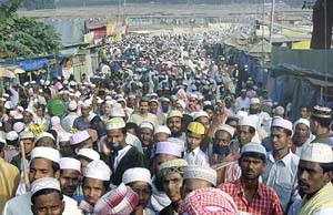 The start of the three-day annual Biswa Ijtema, the world's second largest Muslim gathering after the Haj