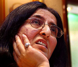 Uday’s mother Mrs Manjit Singh in a pensive mood at her residence in Sector 15, Chandigarh.