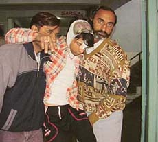 Rajiv, one of the victims of the robbers, is brought to Civil Hospital, Ludhiana