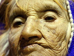 An Iranian woman, Shahrbanoo Mazandarani, who was pulled alive and unscathed from the rubble in Bam