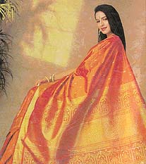 The saree never loses its appeal for brides of all ages and means. 