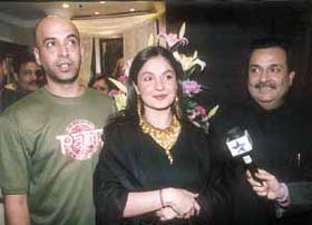 Munish Makhija with wife Pooja Bhatt at the opening of the Selfridges collection