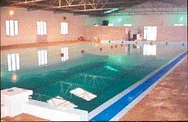 The indoor swimming pool which has been constructed at Zakir Hussain Stadium at Malerkotla