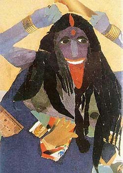 Shakilas collage image of Goddess Kali