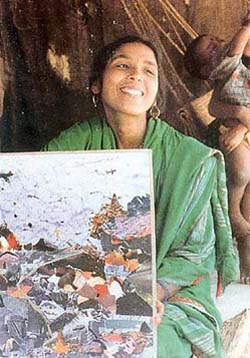 Shakila Sheikh has earned fame for her collages