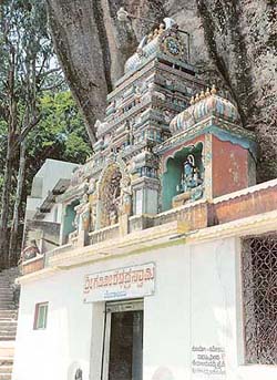 A temple on the bank of the Cauvery at Srirangapatanam