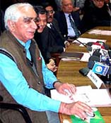 Finance Minister Jaswant Singh