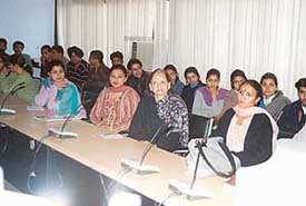 A seminar on Gateway to information technology in progress at Government College, Sector 46