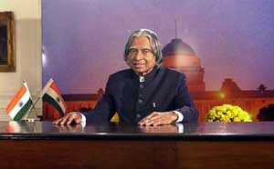 President A.P.J. Abdul Kalam addresses the nation on the eve of the 55th Republic Day 