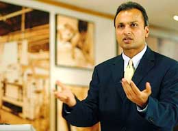RIL Vice-Chairman and Managing Director Anil D. Ambani addresses a press conference in Mumbai on Thursday.
