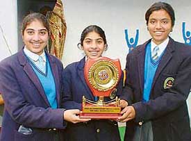 Winners of the inter-school sports tournaments, 2003-04, at Government Model Senior Secondary School