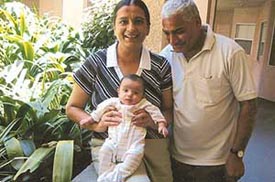 New age grandparents, Mr Subhash Nagpal and Mrs Pratibha Nagpal, with their granddaughter, Nitya