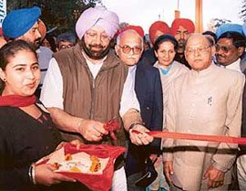 The Punjab Chief Minister, Capt Amarinder Singh, inaugurates the Heritage Craft Mela in Patiala on Sunday.
