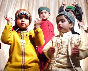 Students of SMV Public School, Ambala, perform at their annual-day function.