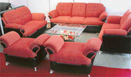 Leather sofas are in trend, while traditional Indian look is passe, as showcased during the Inside Outside Mega Show, inaugurated in the city on Thursday. 
