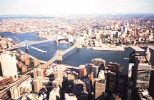 The skyscrapers do not take away the soul of the city