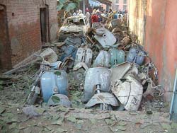 A portion of the malkhana in the court complex, Amritsar, on Tuesday