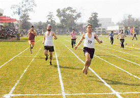Students of Guru Nanak Institute of Management and Technology take part in the annual athletics meet in Ludhiana 