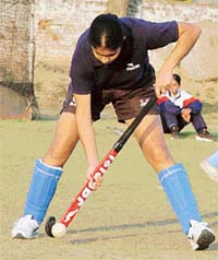 Jasjeet Kaur, a product of Shahbad, who is now a member of the Indian womens hockey team