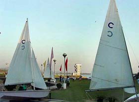 Finishing touches being given at Chandigarhs Sukhna Lake, venue for the 24th Senior National Rowing Championship