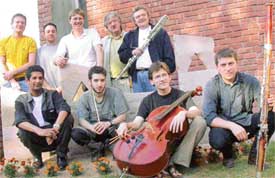 Members of Les Solistes Francais, the visiting French musical group, that will perform in Chandigarh