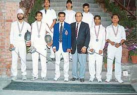 City fencers, who won laurels at the Junior National Fencing Championship held in Imphal recently