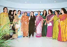 Members of We, the first group formed by women artists from the city, celebrate their coming together by putting up an art show dedicated to womanhood at Indus Ind Gallery in Sector 8