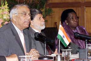 External Affairs Minister Yashwant Sinha with his Brazilian and South African counterparts