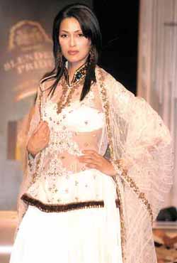 A model at Seagram Blenders Pride fashion show in the Capital