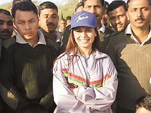 Rani with the troops: Morale booster