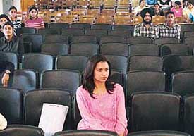 A few had the time and inclination to attend a declamation contest at Government College for Girls in Chandigarh on Monday