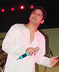 Shaan during a concert at South City in Ludhiana on Wednesday