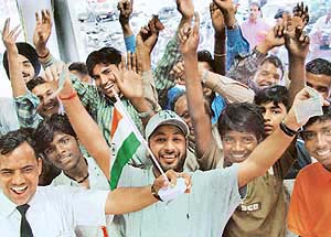 City youths euphoric following Indian cricket teams victory over Pakistan