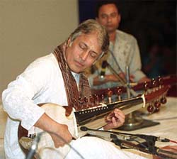 Sarod maestro Ustad Amjad Ali Khan performs in Kolkata
