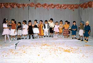 Children of DAV School, Mohali, perform at a school funcion.