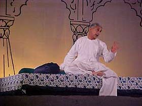 Naseeruddin Shah presents "Gharwali", one of the three stories of "Ismat Apa Ke Naam", a three-act play, at the Red Cross Bhavan in Jalandhar
