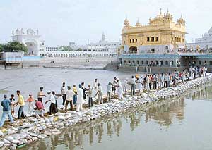 A view of the Golden Temple