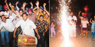 Ludhianvis celebrate Indias ODI series ictory against Pakistan on Wednesday