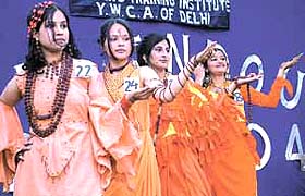 A fashion show organised by the students of YWCA on their annual day function in the Capital 