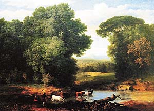 A Bit of the Roman Aqueduct by George Inness. 1852