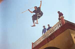 The jumping scene in album Khadka Darka that has brought Samundri recognition