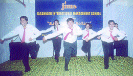 The students of Jagannath International Management School at the inter-college annual cultural festival-'Kshitij -The Horizon'.
