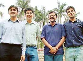 Students of the Department of Law, Panjab University, back from an exchange programme at Stockholm University, Sweden, on the campus in Chandigarh on Saturday. 